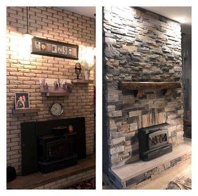 Before and after with Snyder Brick & Block's help!!