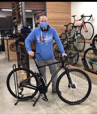 Dave and his new Niner MCR RDO 5-Star-2x Gravel Bike!