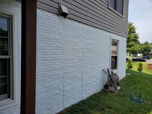 Power Washing and Painting of Foundation