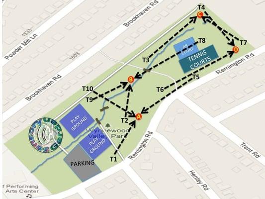 Map of the disc course.