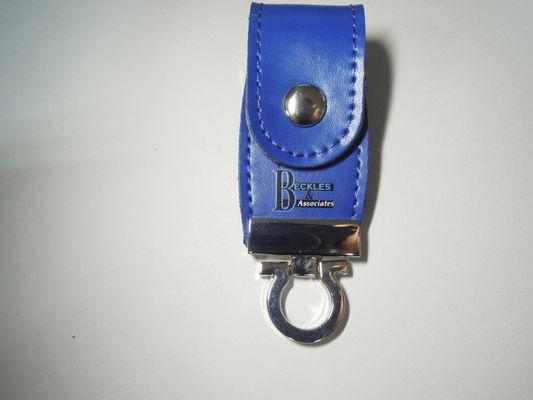 Leather Custom USB Drive - Front