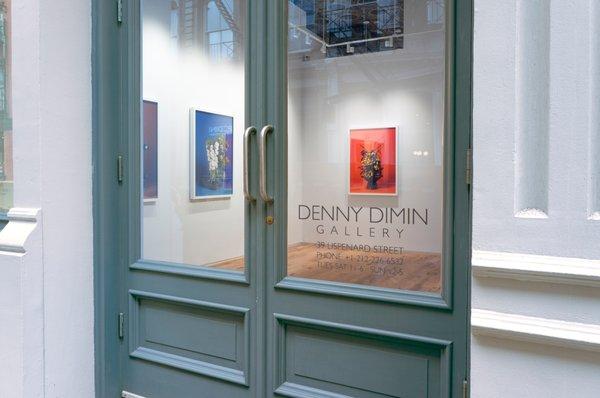 Front door of Denny Dimin Gallery