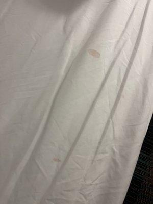 stains on the sheets