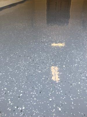 Garage Epoxy With Flakes