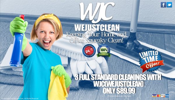 Spring Fling Clean - 3 WJC Cleanings for $89.99