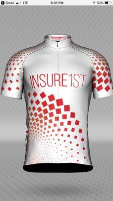 Insure1st cycling team jersey