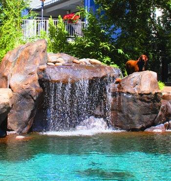 Custom designed Water Features and Waterfalls