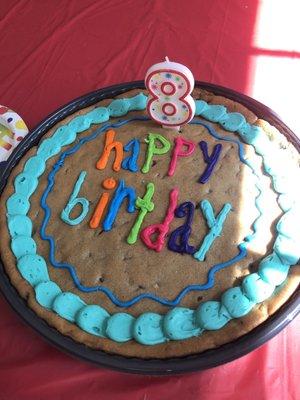 Cookie Cake with misspelled words