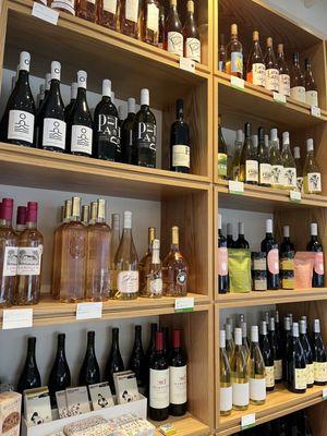 Great selections of organic wines