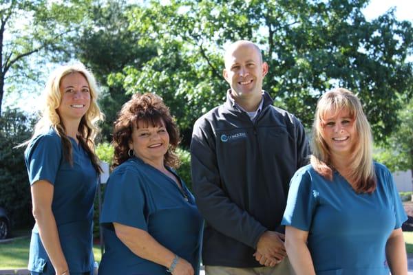 Meet our staff!  Ashley, Mary, Wendy, and Dr. Matt.