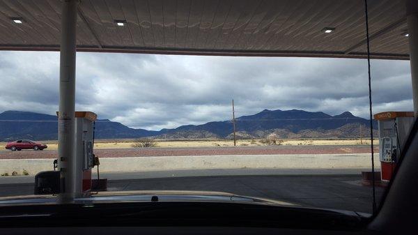 Enjoy the beautiful Huachuca Mountain view while you pump :-)