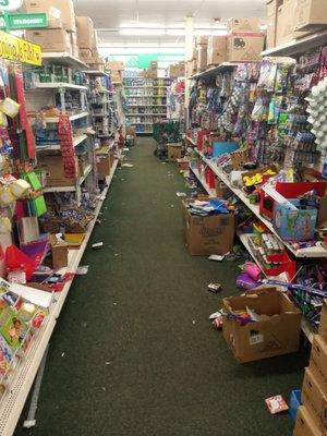 One of the better stocked aisles at the University Heights Dollar Tree. There's shame in their game at this store.