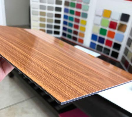 Alumanate 3mm aluminum composite panel - wood grain finish SJ-T103