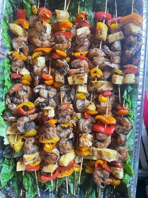 Jerk Shrimp Kebab