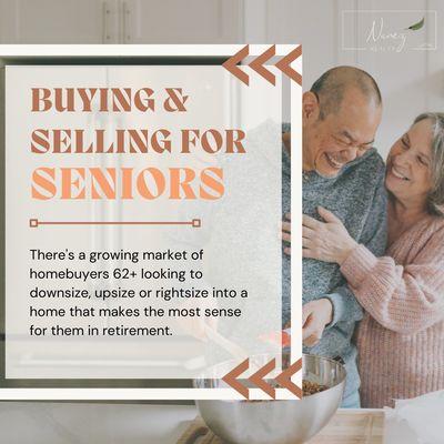 Buying and selling for seniors and growing adults