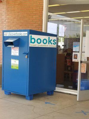 Discoverbooks.com bin where you can donate books.