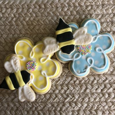 Hand decorated royal icing cookies