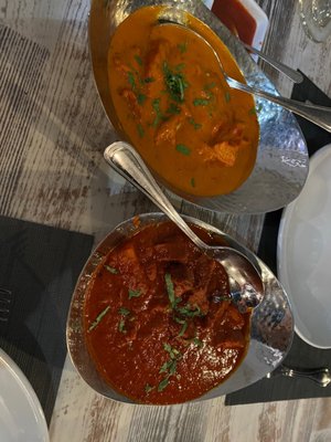 Butter Chicken and Lamb Vindaloo