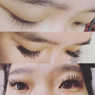 Hybrid Eyelash Extension