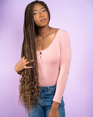 Small knotless braids