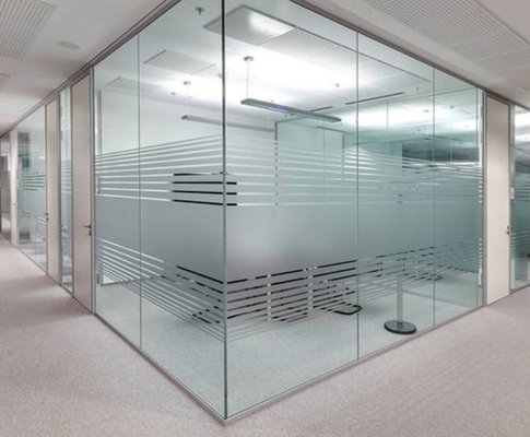 Frameless Glass Partition for office