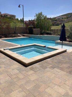 Beautiful pool and spa just finished 4 months start to finish