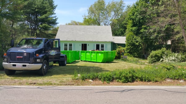 Cleaning out a house with a couple of our 20 yard cans!