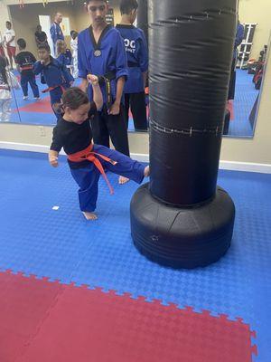 Focus being developed at a young age turns white belts into future leaders.