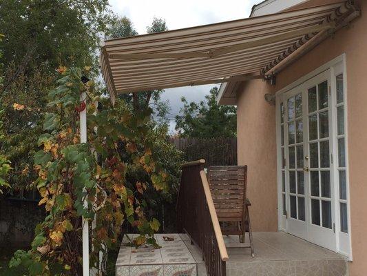 Our gorgeous awning. Absolutely LOVE it!!!!