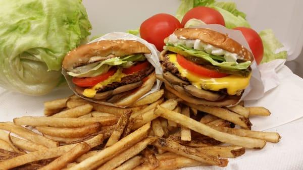 2 Cheeseburgers for $6.00 Internet Special.   No limit, you must buy 2 or more at a time + Sales Tax.