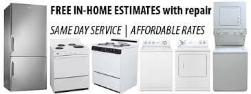 Free in home estimate with appliance repair