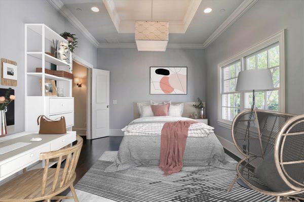 Virtual Staging of bedroom