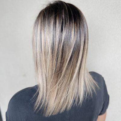 Full Balayage highlight with olaplex