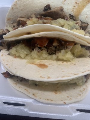 Jerk chicken tacos