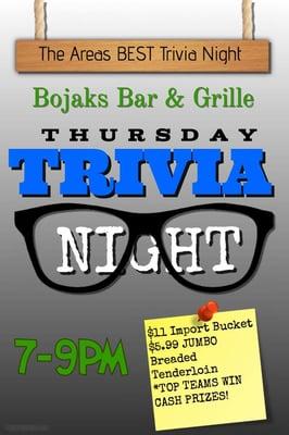 Trivia every Thursday!