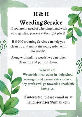 H & H Weeding Services