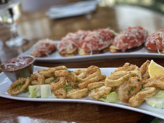 Bruschetta & Calamari