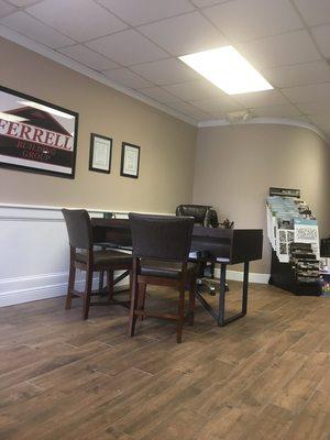 Visit us at our office design center located at 902 Lithia Pinecrest Rd. Brandon, FL.