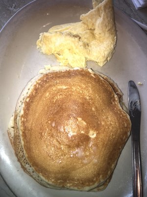 Short Stack Pancakes and 2 Eggs from the Griddle