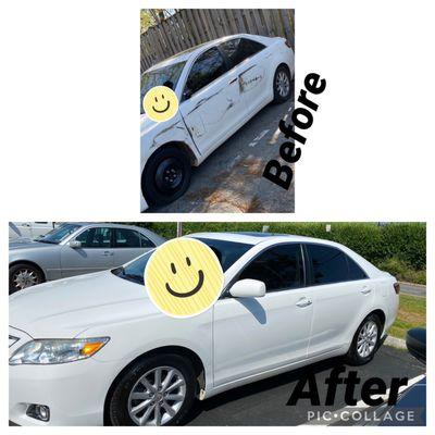 The before and after pictures