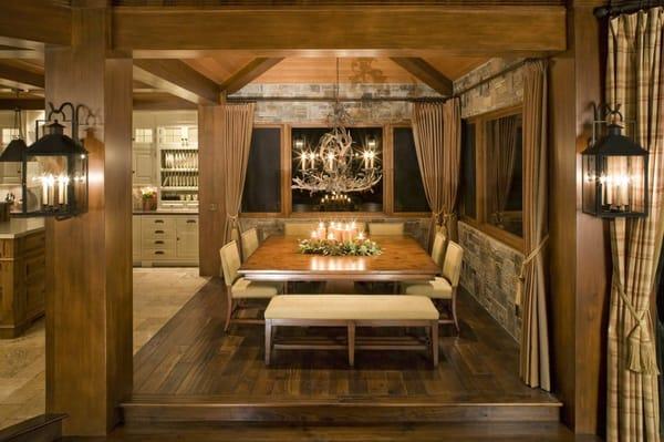 Dining Room of home recently completed in Greyhawk, Mammoth Lakes