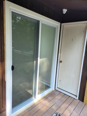 finished sliding door