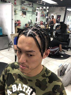 Men's individual braids