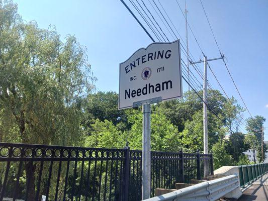 Entering Needham on Highland Ave from Newton.