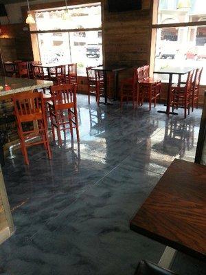 CHEMICAL RESISTANT Floors are completely resistant to all common chemicals, including calcium, salt, oil, gasoline, and grease.