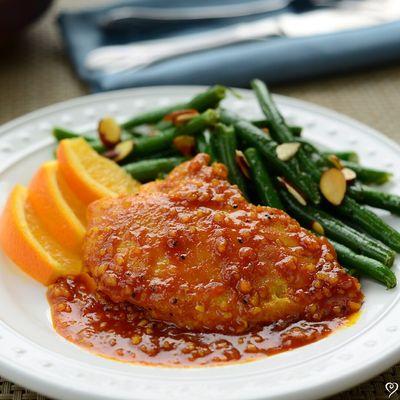 Chicken with Honey, Garlic and Orange