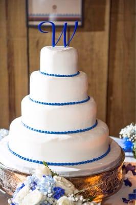 Cake made for our wedding in March. All layers were different flavors and all flavors were great! Guests raved about the cake.