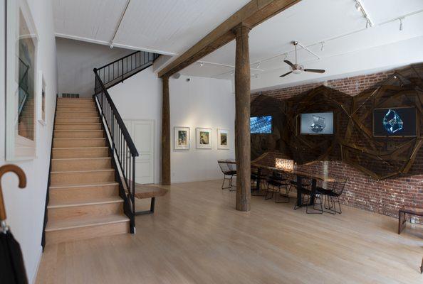 The Gallery is a beautiful space for small gatherings and art shows.