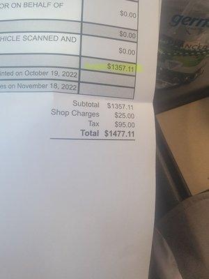 Honda of Tenafly to replace the fuel injectors labor plus parts. Vs bringing the parts to my mechanic $573.75.