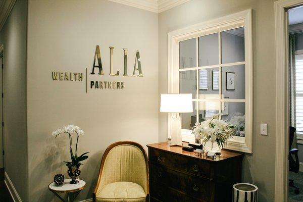 Alia Wealth Partners Front Lobby